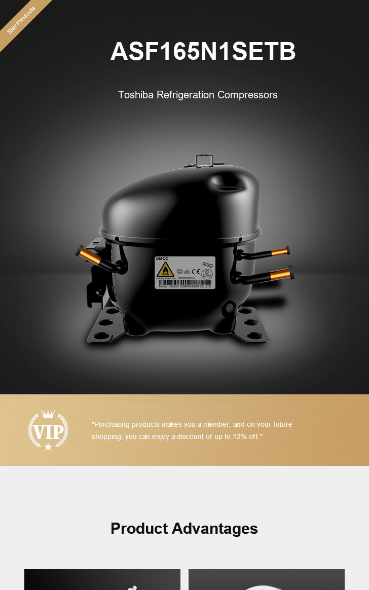 Toshiba Compressor ASF165N1SETB, technical parameters pdf, structure diagram